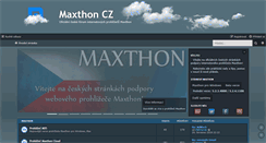 Desktop Screenshot of maxthon.cz
