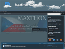 Tablet Screenshot of maxthon.cz
